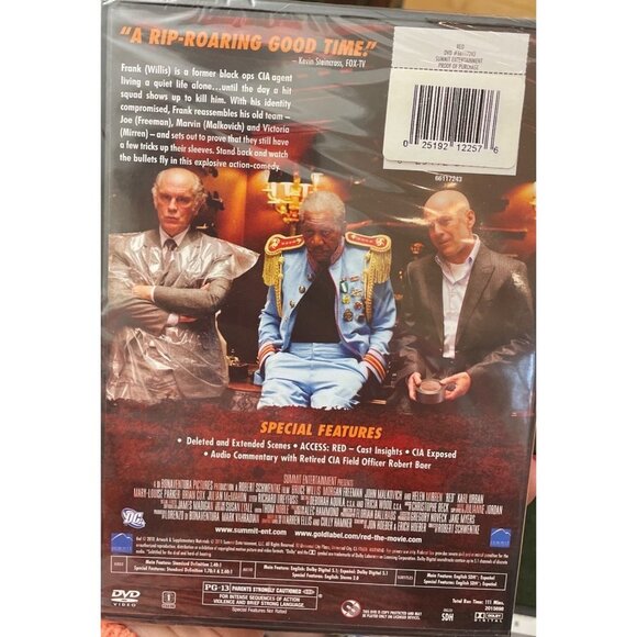 Red DVD Movie Bruce Willis Morgan Freeman Helen Mirren - Picture 2 of 2